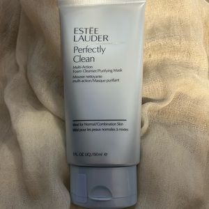 Estée Lauder face cleanser.  3/4 full, if not more.